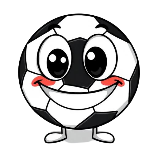 Smiling cartoon football mascot